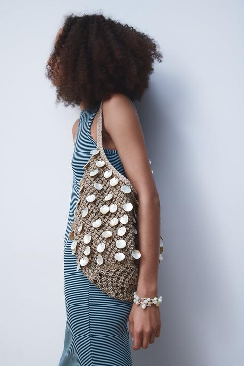 Bolso Trenzado Conchas