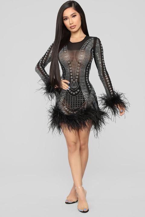 Light as a 2025 feather rhinestone dress