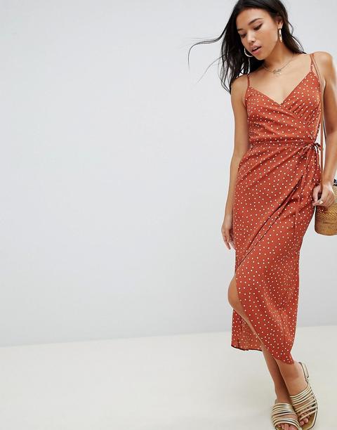 cami wrap maxi dress
