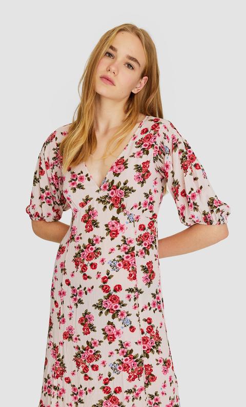 Stradivarius on sale vestito fiori