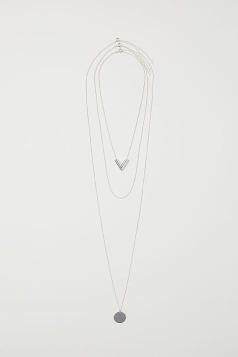 Pack De 3 Collares - Plata