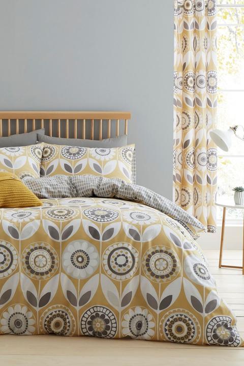 Catherine Lansfield Annika Floral Duvet Cover And Pillowcase Set