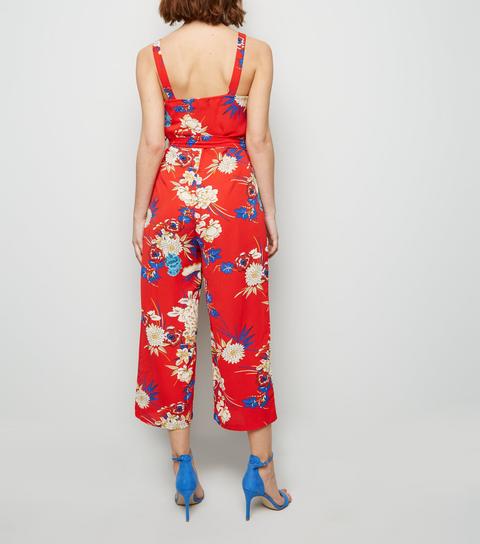 ax paris red jumpsuit