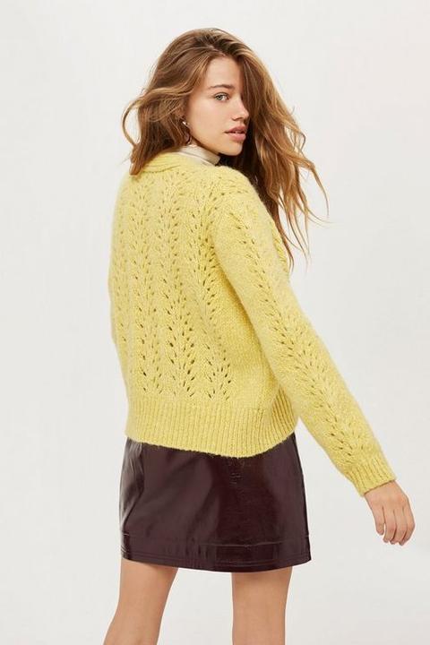 topshop pointelle cardigan