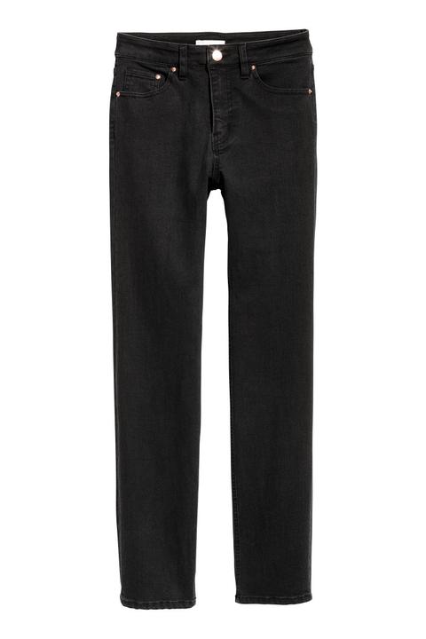 H & M - Pantalón En Tejido Elástico - Negro