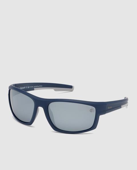 Timberland - Gafas De Sol Unisex Rectangulares En Azul Marino Con Lentes Polarizadas from El Corte Ingles 21 Buttons