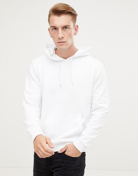 Asos Design Hoodie In White