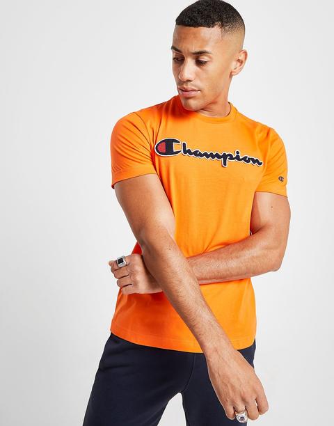Champion Boucle Script T-shirt - Orange 