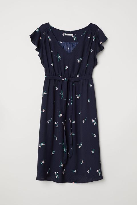 Mama Kleid Mit V-ausschnitt