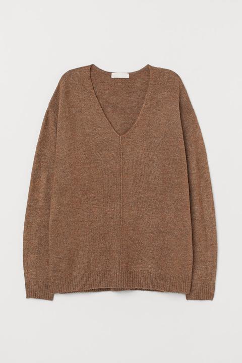 Fine-knit Jumper - Beige