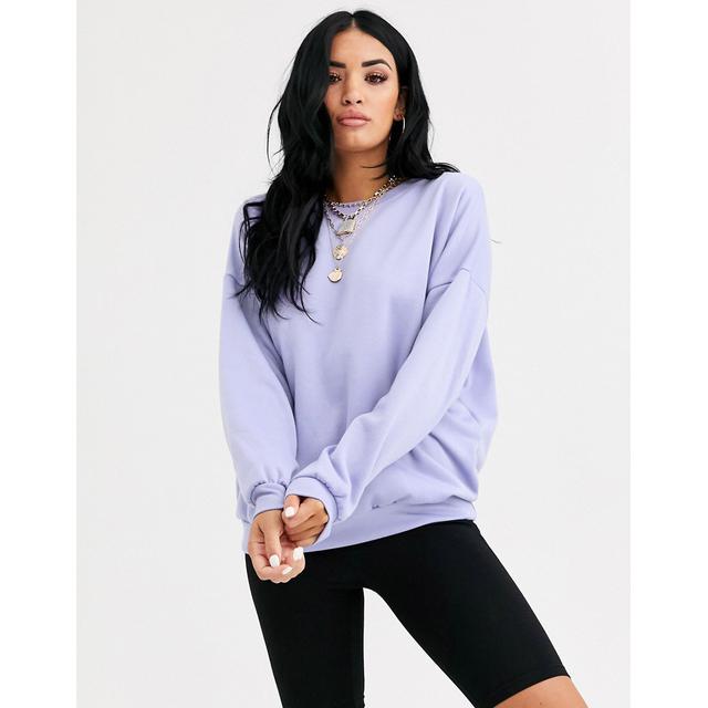 lilac oversized sweatshirt