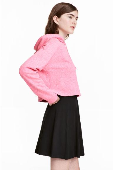 Sudadera Corta Con Capucha