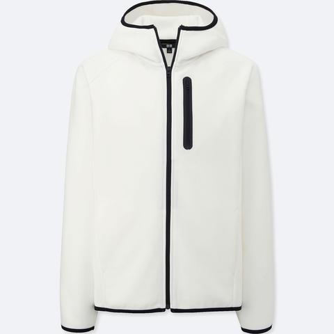 dry stretch sweat full zip hoodie uniqlo