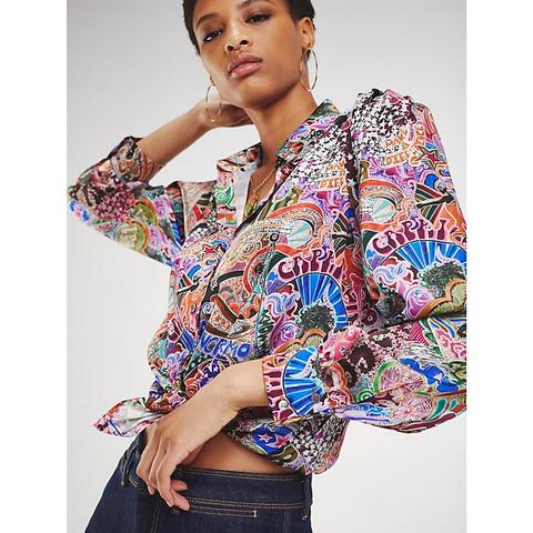 Camisa Zendaya De Satén