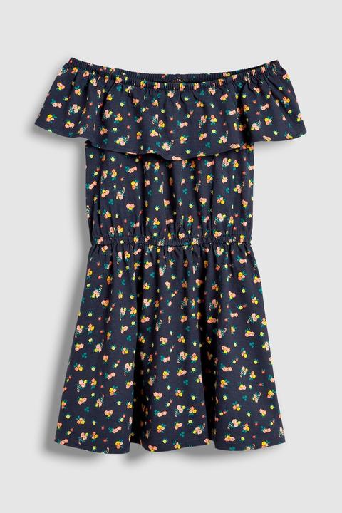 next navy bardot dress