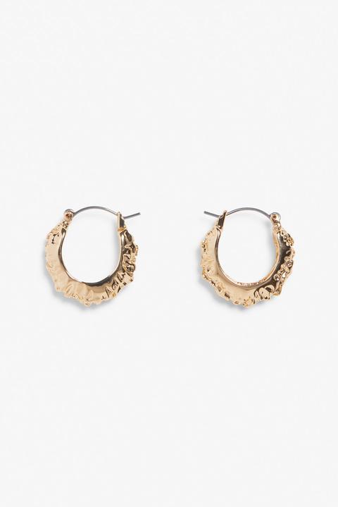 Gold Hoop Earrings - Gold