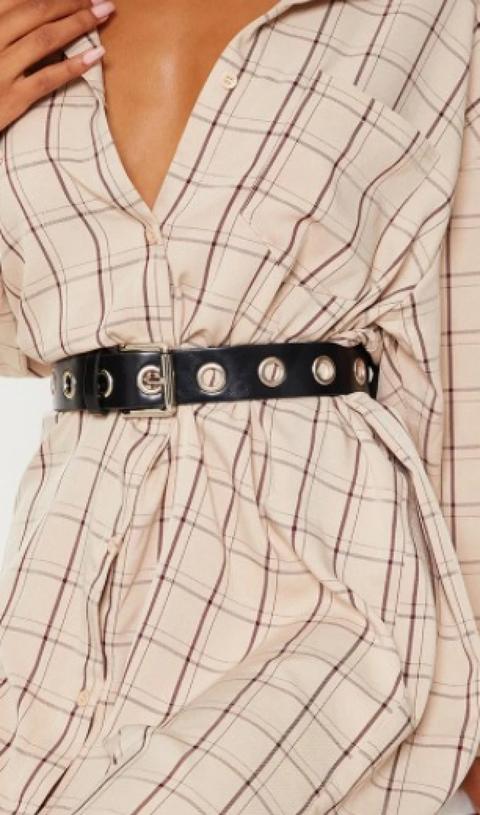 Black Eyelet Belt