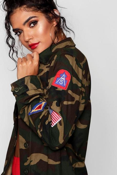 Camo Badge Utility Jacket