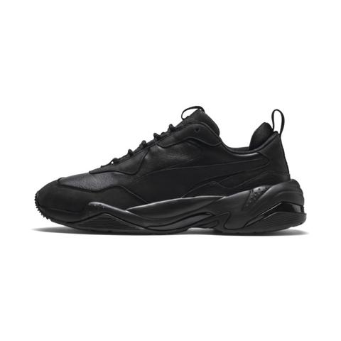 Puma Thunder Leather Trainers In Black 