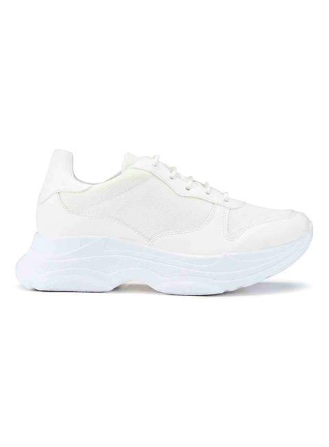 Womens Tia Chunky Sole Sports Trainers, White