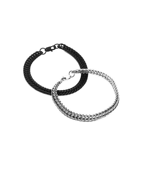 Braccialetto Nero E Metallizzato