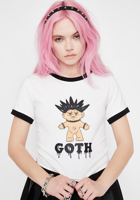 Goth Troll Ringer Tee