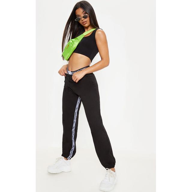 Prettylittlething Black Joggers, Black 
