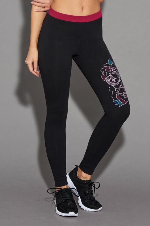 Leggings Sport Basic Stampa Piazzata