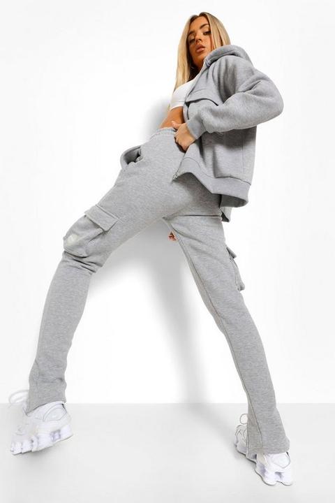 Womens Oversized Zip Through Utility 