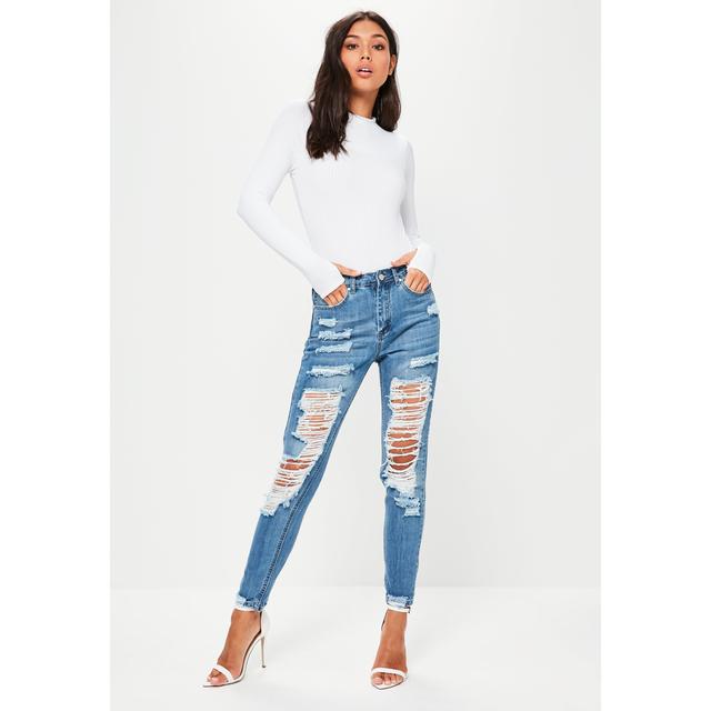 blue riot high rise jeans