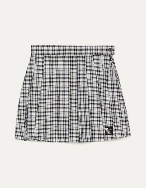 Pleated Mini Skirt