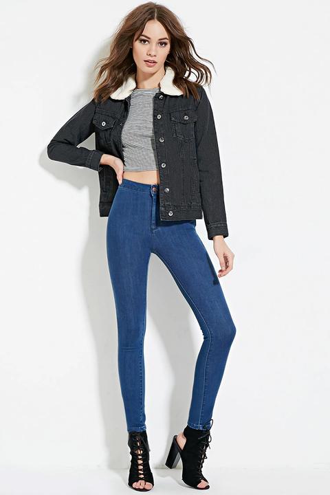 Flat-front Skinny Jeans