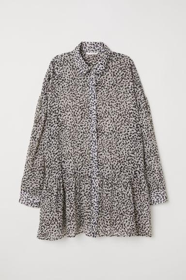 H & M - Blusa De Gasa - Beis