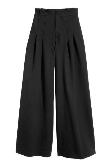 H & M - Pantalon Large - Noir