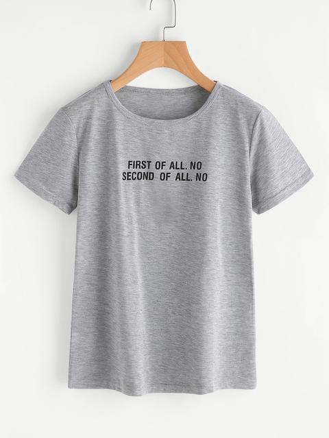 Slogan Stampa Tee