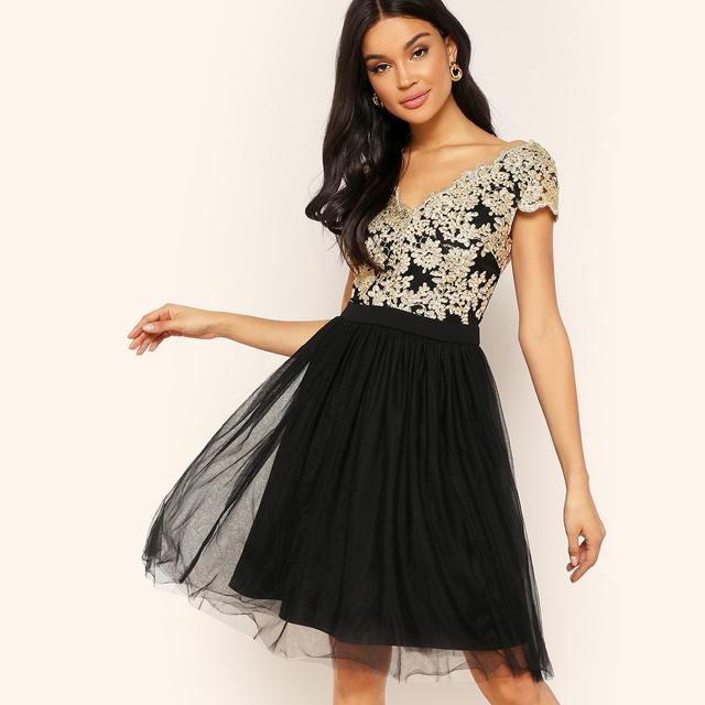 Acquisto \u003eshein abito tulle Grande vendita - OFF 75%