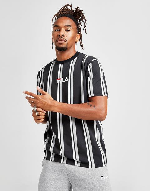 Fila Camiseta Stripe, Black/grey