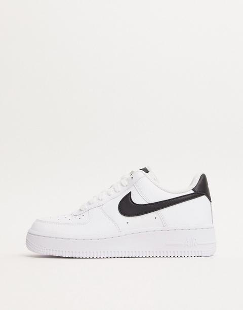 Zapatillas En Blanco Y Negro Air Force 1 '07 De Nike