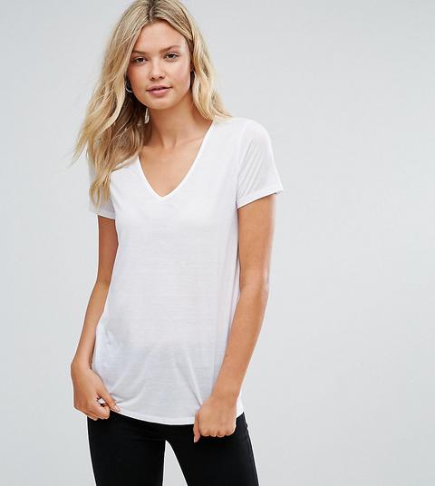 Camiseta Ligera Con Cuello En V De Asos Tall