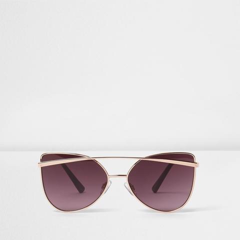 rose gold brow bar sunglasses