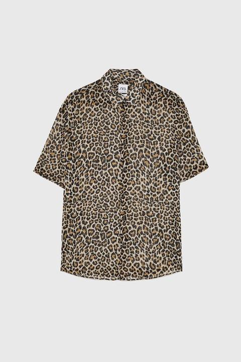 Camicia Morbida Stampa Animalier