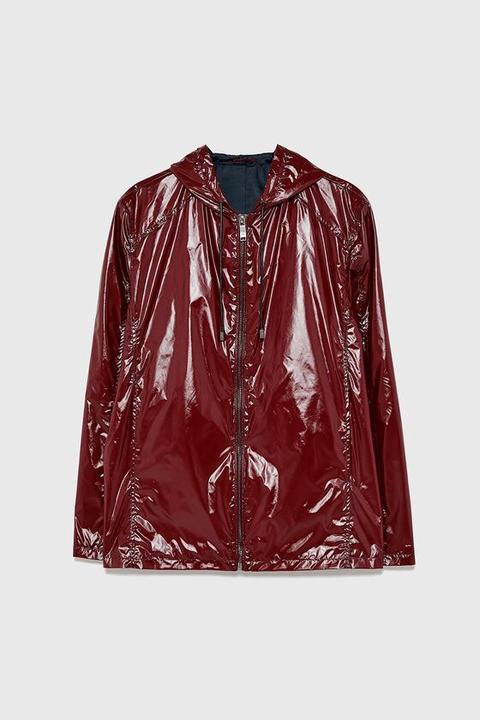 zara vinyl jacket