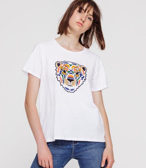 T-shirt Tête De Tigre