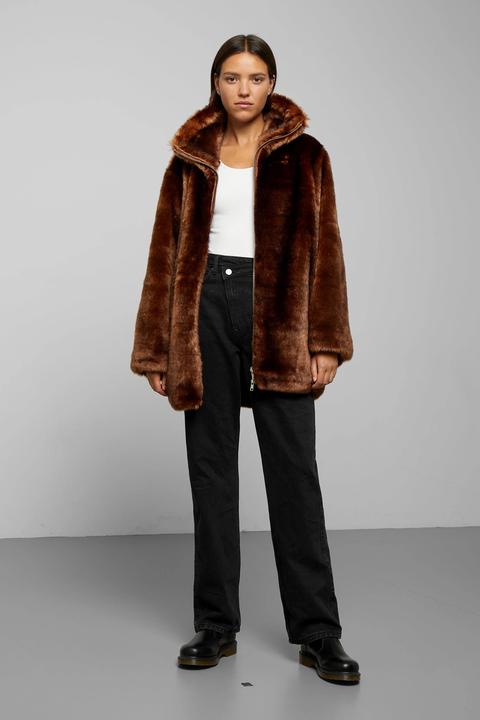 Weekday faux fur on sale jacket