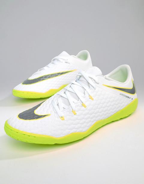 Zapatillas De Deporte En Blanco Football Hypervenom Phantomx 3 Indoor Aj3814-107 De Nike