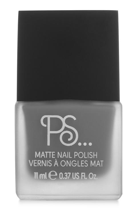 Esmalte De Uñas Gris Efecto Mate