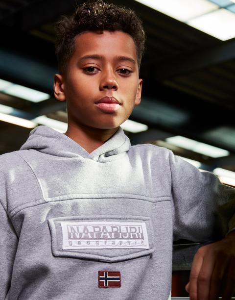 Napapijri burgee fleece hoodie junior Clearance