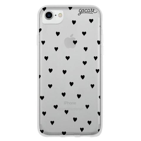 Funda Pattern Black Hearts (no Custom)