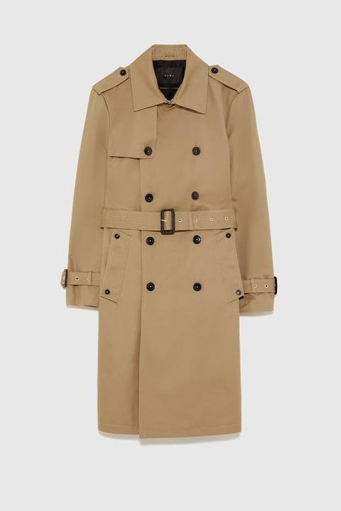 Double-breasted Water Repellent Trench Coat