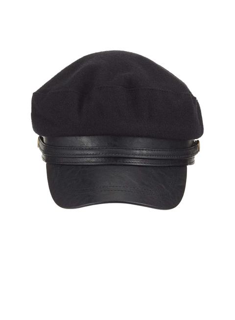 Black Baker Boy Hat